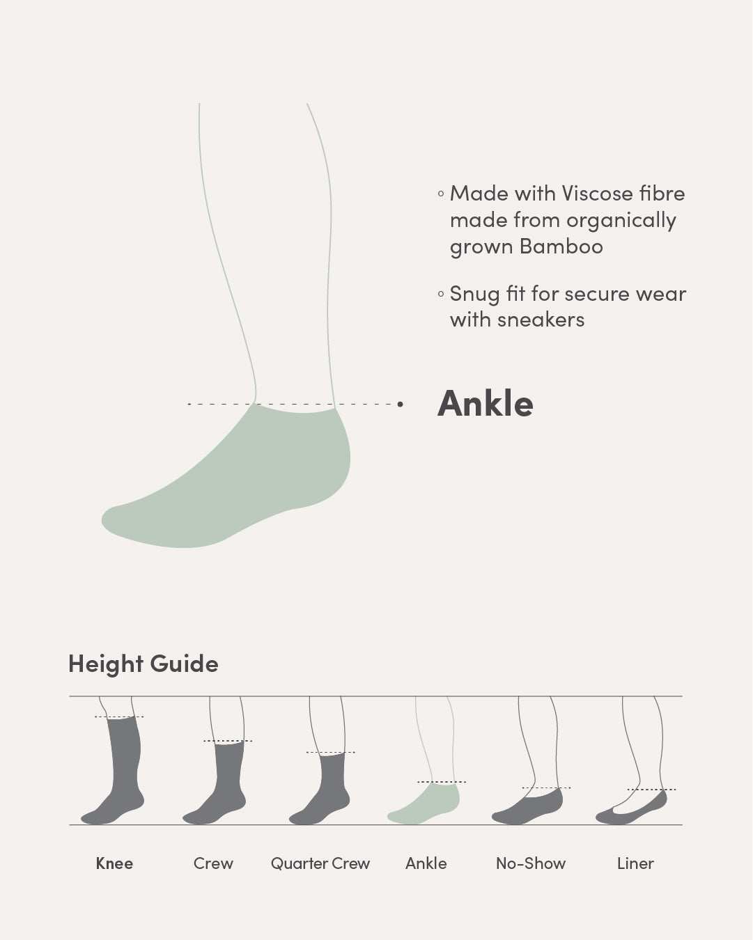Cushioned Ankle Socks - White