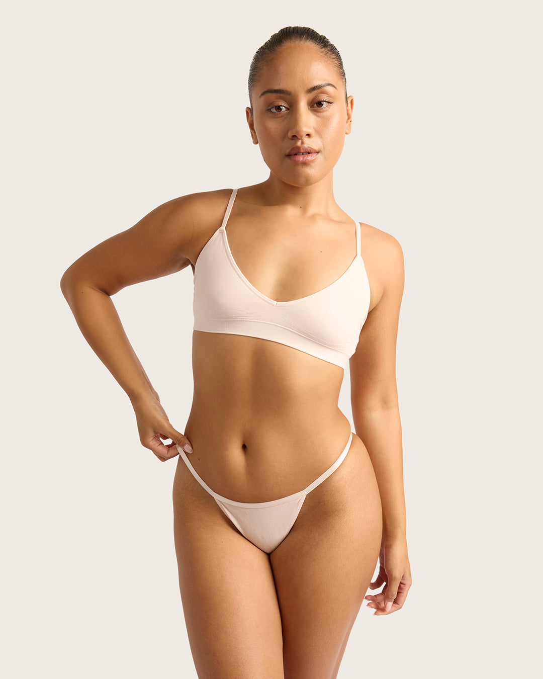 LYOLYTE Thin G-String - Powder Pink