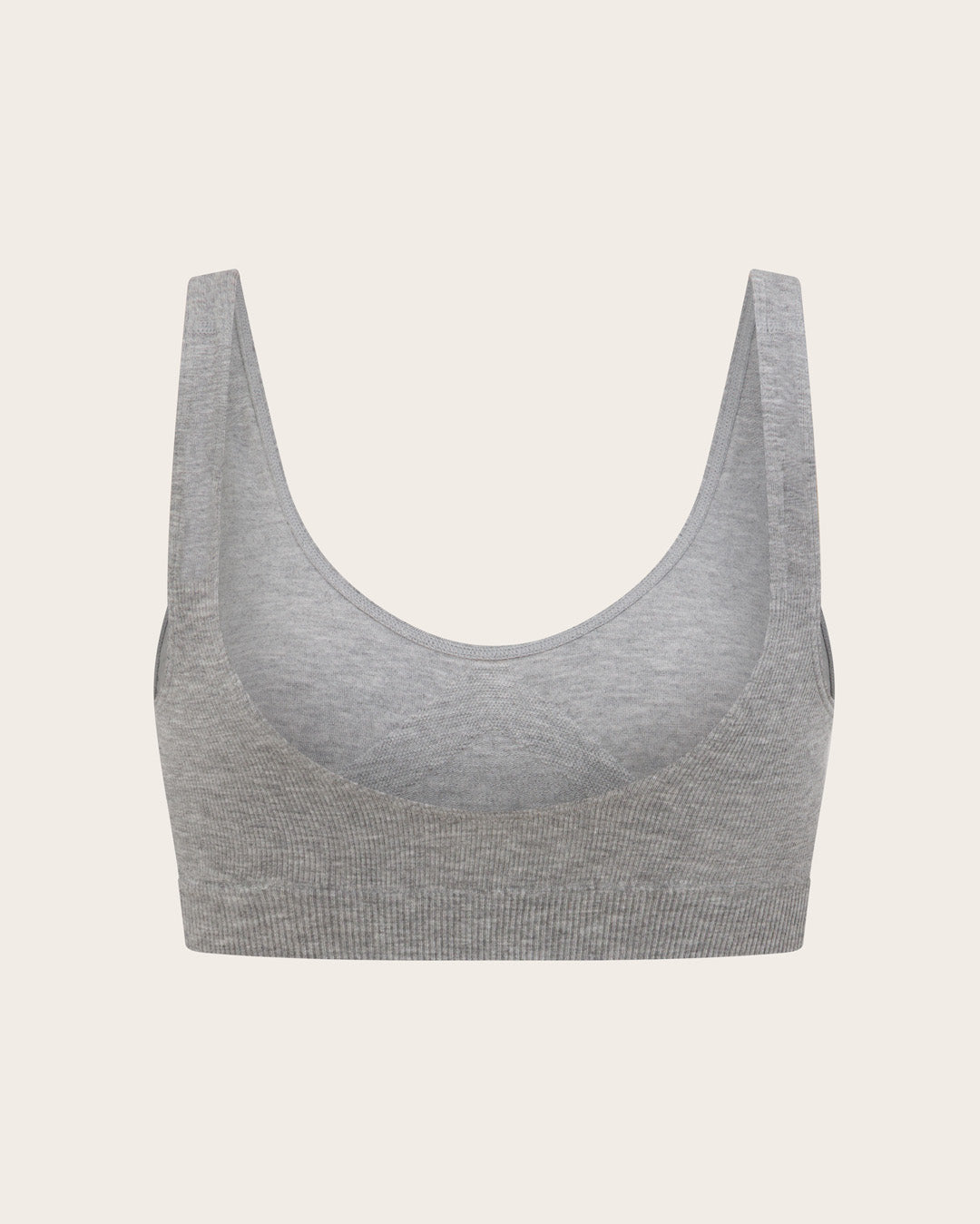 Seamfree Crop Bra - Light Grey Marl