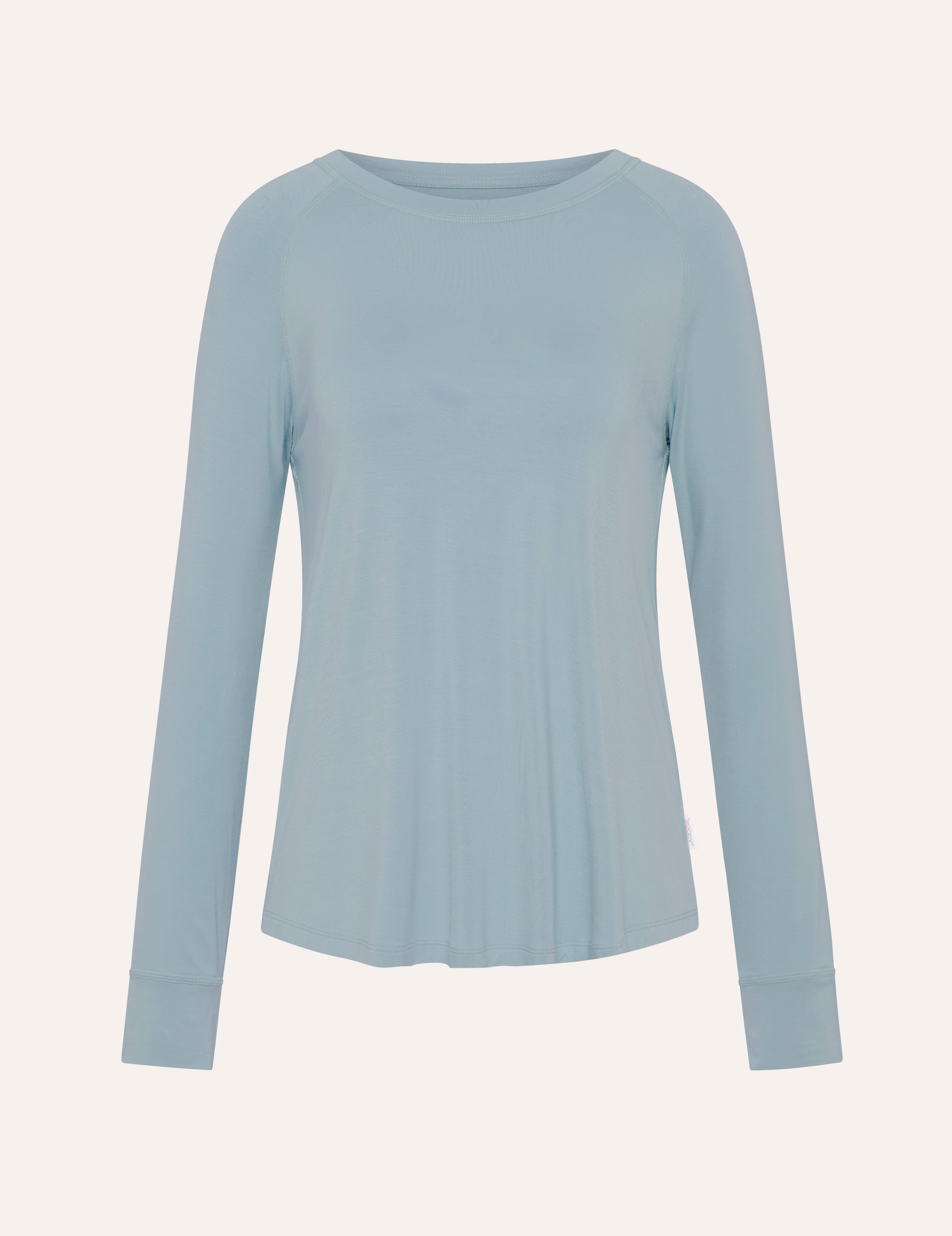 Goodnight Raglan Sleep Top - Mineral Blue