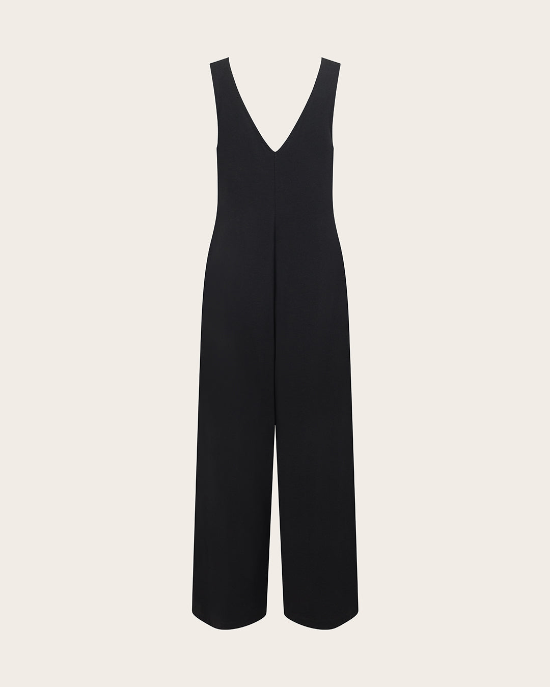 Boat Neck Jumpsuit - Black