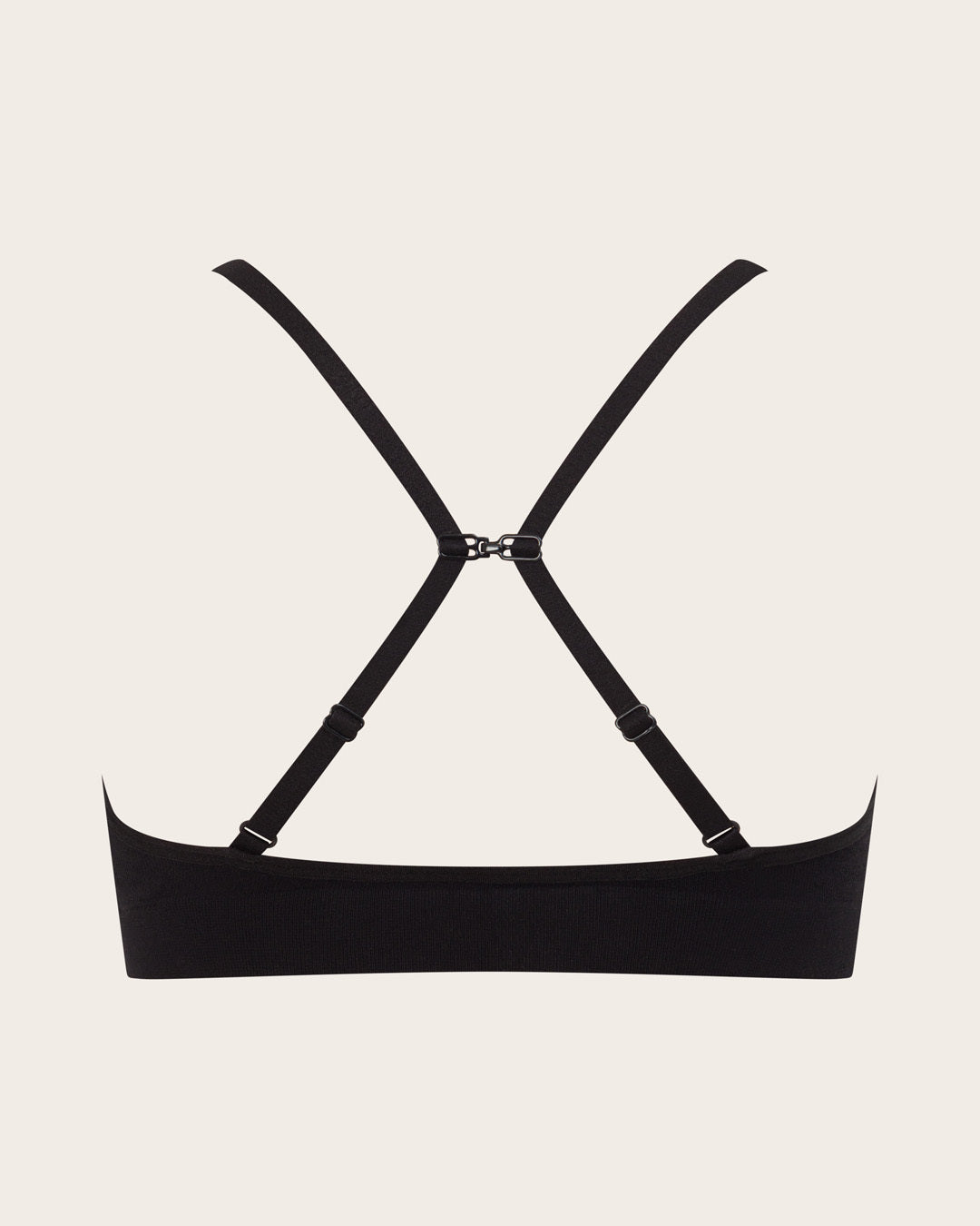 Wireless T-Shirt Bralette - Black