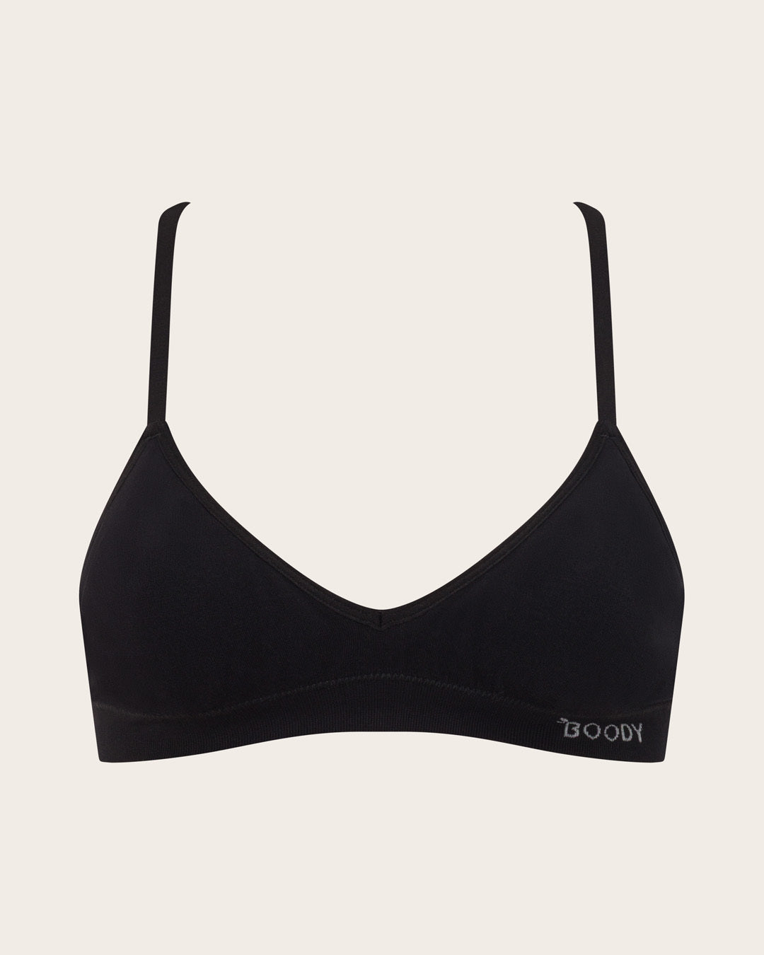 Wireless T-Shirt Bralette - Black