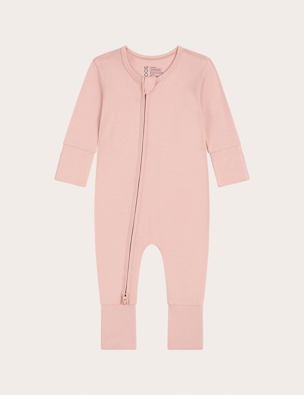 Baby Long Sleeve Romper - Dusty Pink