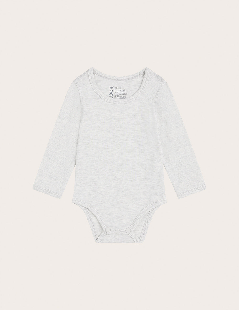 Baby Long Sleeve Bodysuit - Heather Grey
