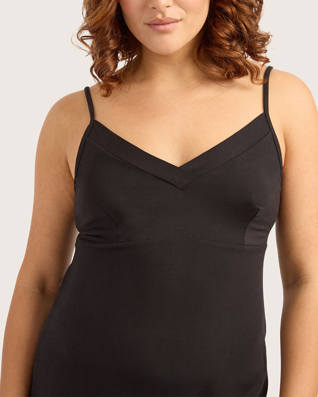 Goodnight Slip Sleep Dress - Black