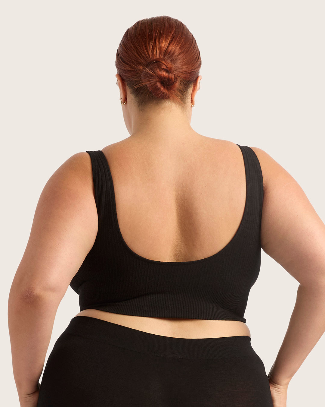 Ribbed Seamfree Crop - Black