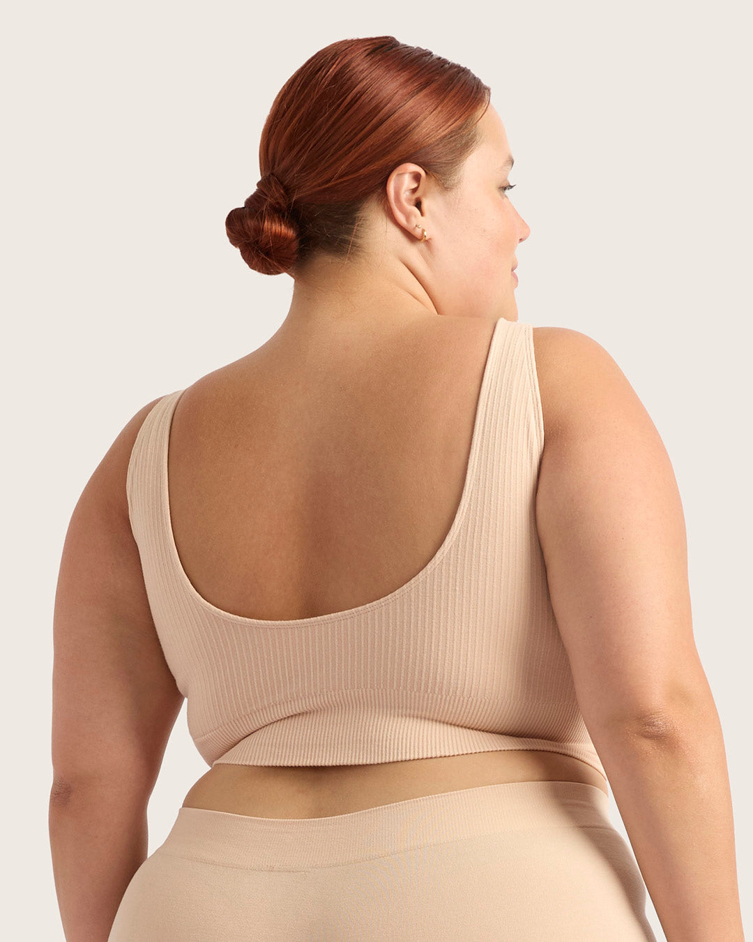 Ribbed Seamfree Crop - Shell
