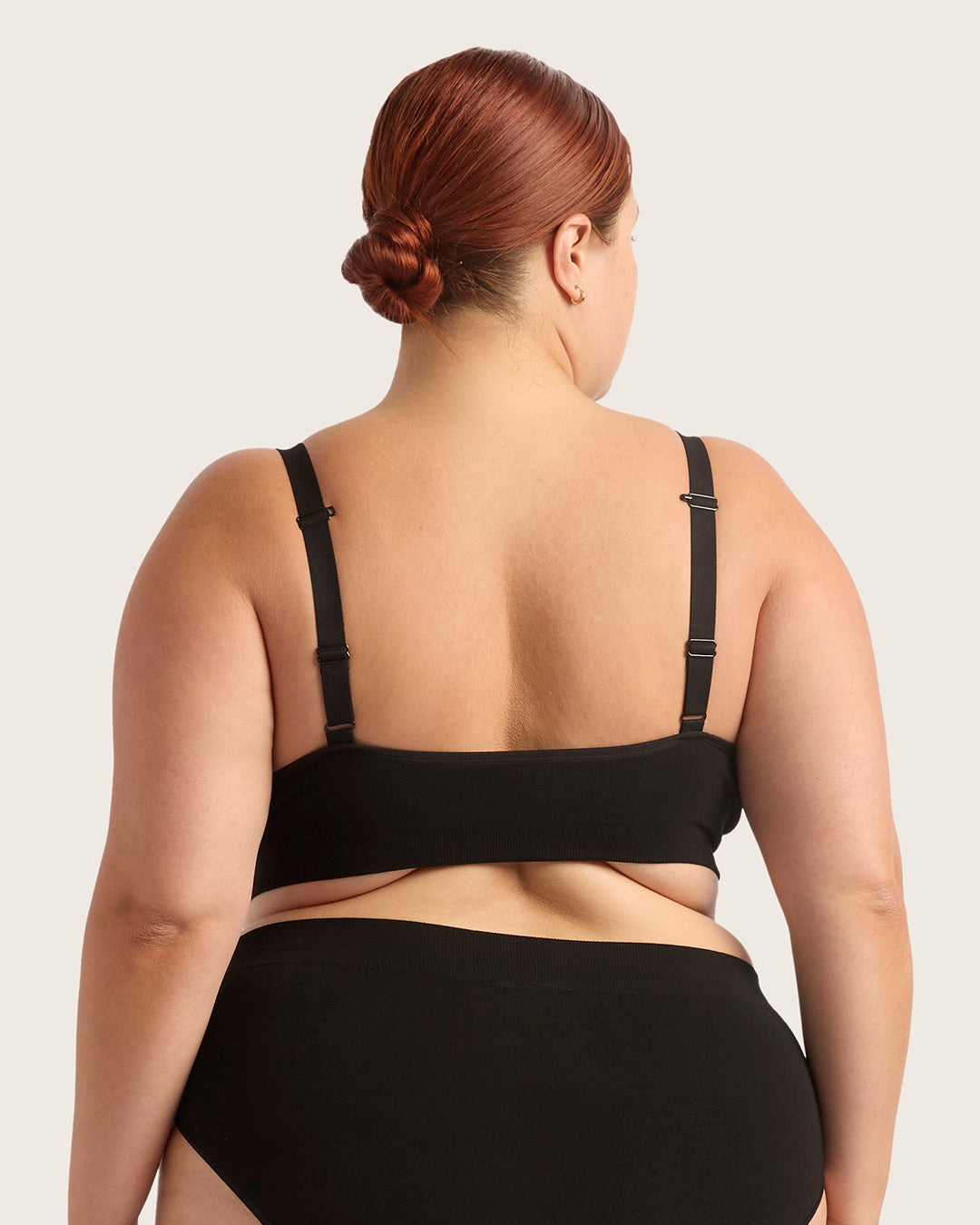 Wireless Full Bust T-Shirt Bra - Black