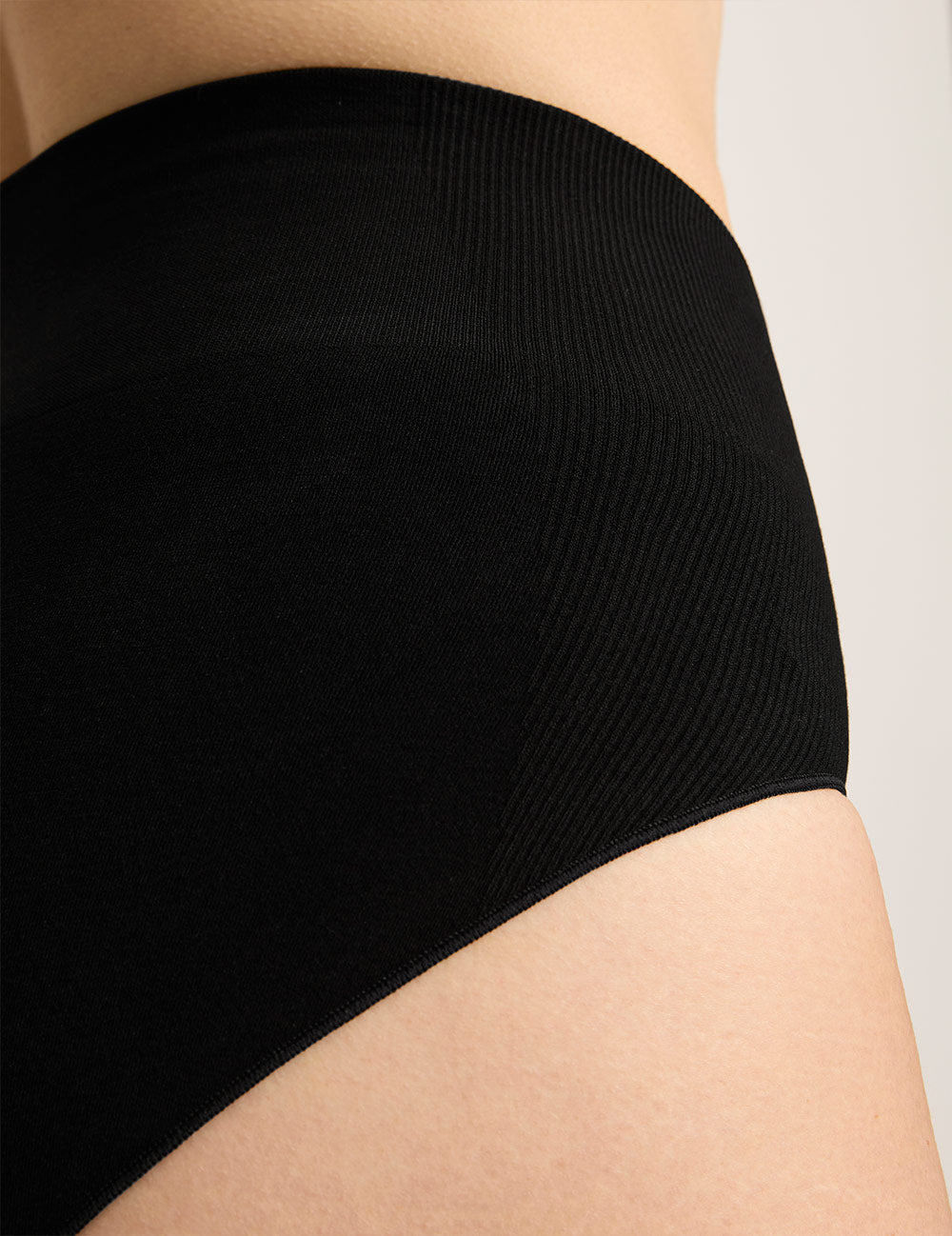 Shaper High Cut Full Briefs - Black