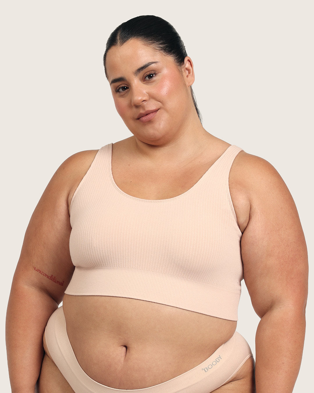 Ribbed Seamfree Crop - Shell