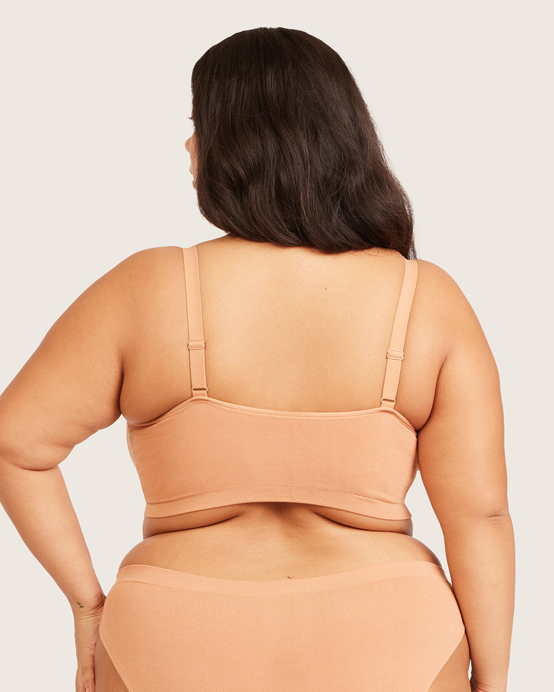 Full Bust Wireless Bra - Dune