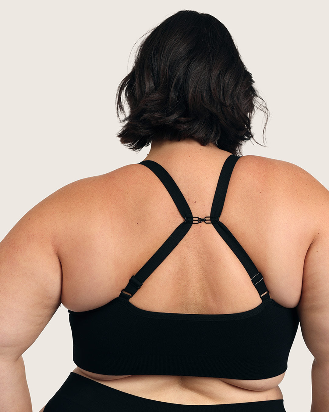 Wireless Full Bust T-Shirt Bra - Black