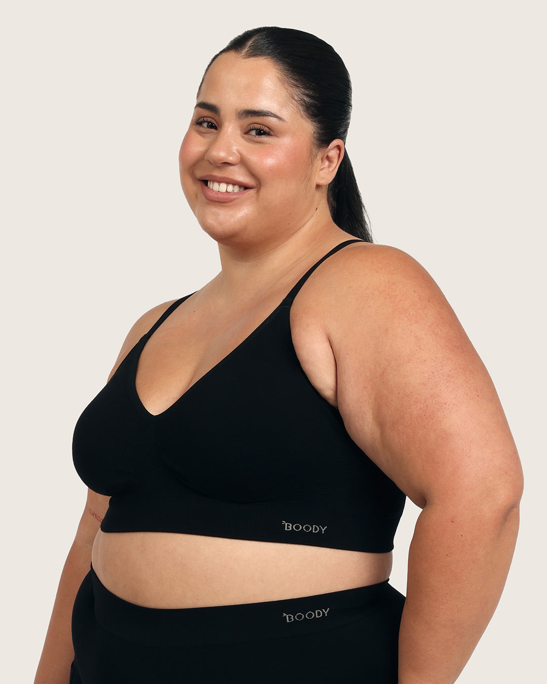 Wireless T-Shirt Bra - Black