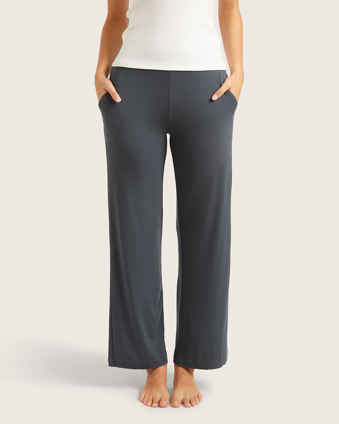 Downtime Wide Leg Lounge Pants - Storm