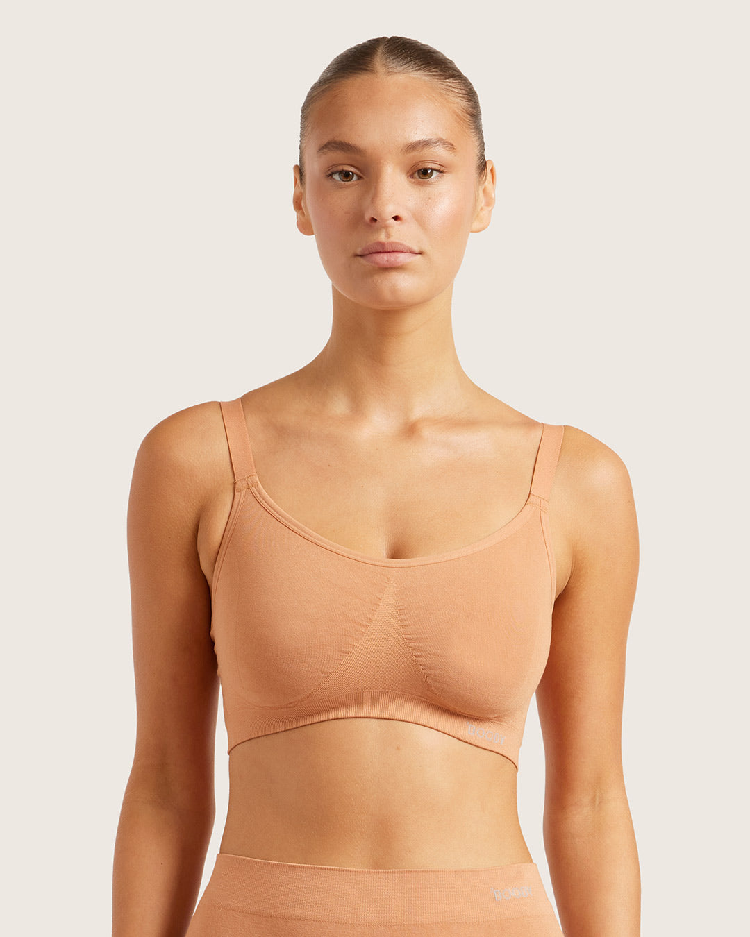 Full Bust Wireless Bra - Dune