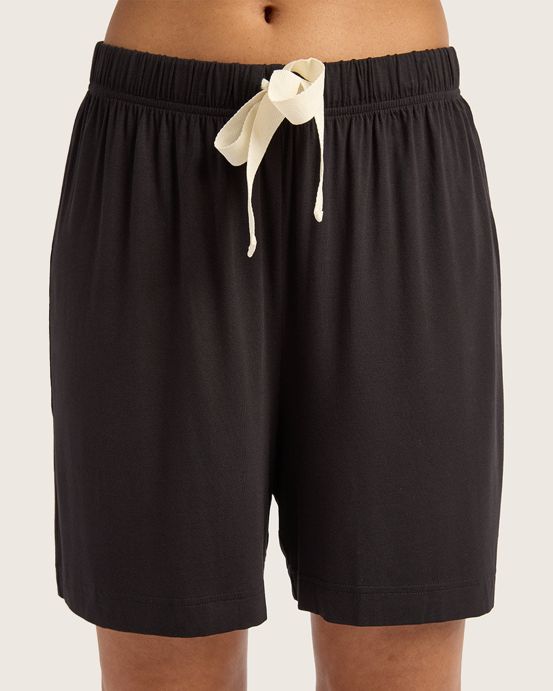 Goodnight Long Sleep Shorts - Black
