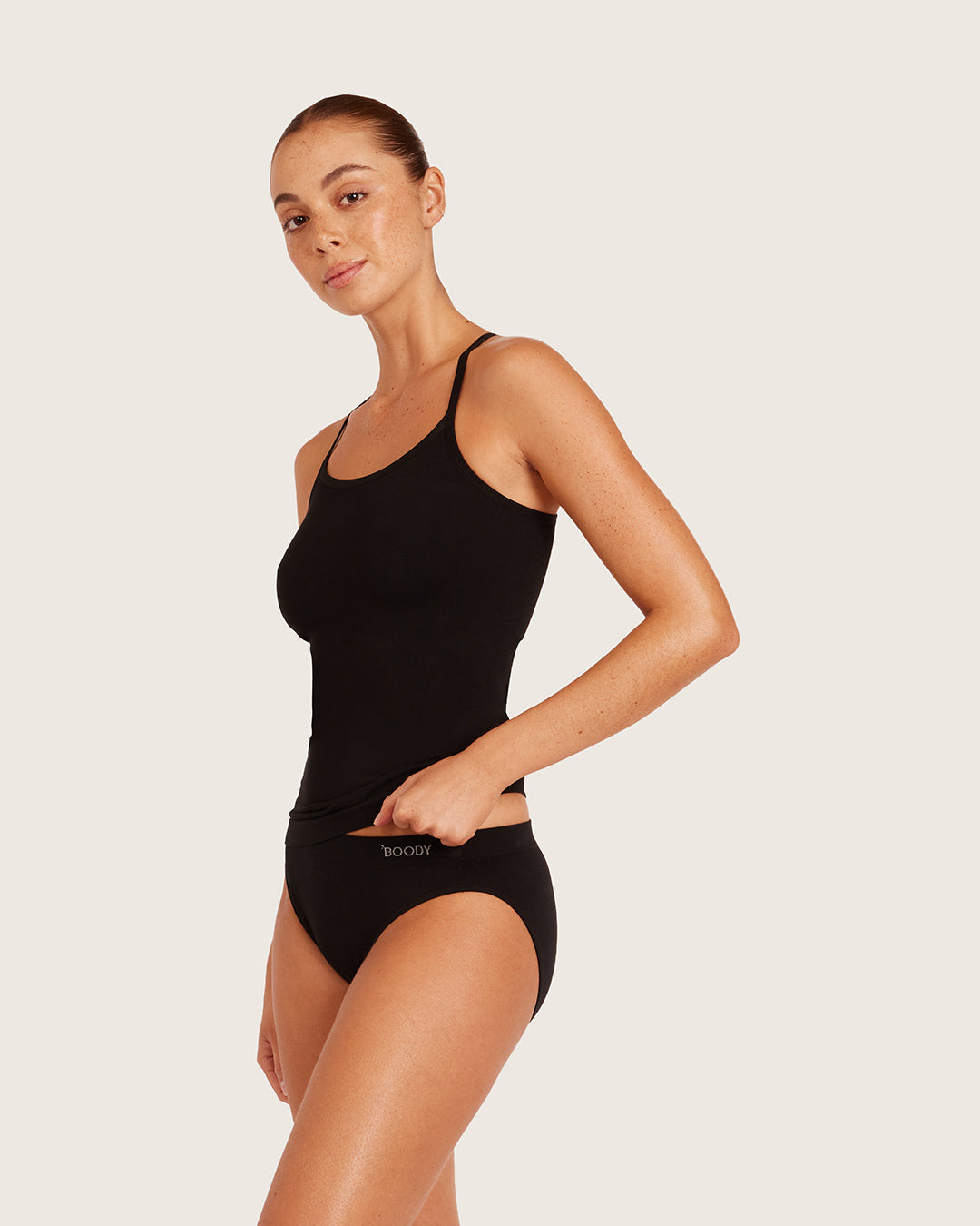 Base Layer Racerback Cami Top - Black