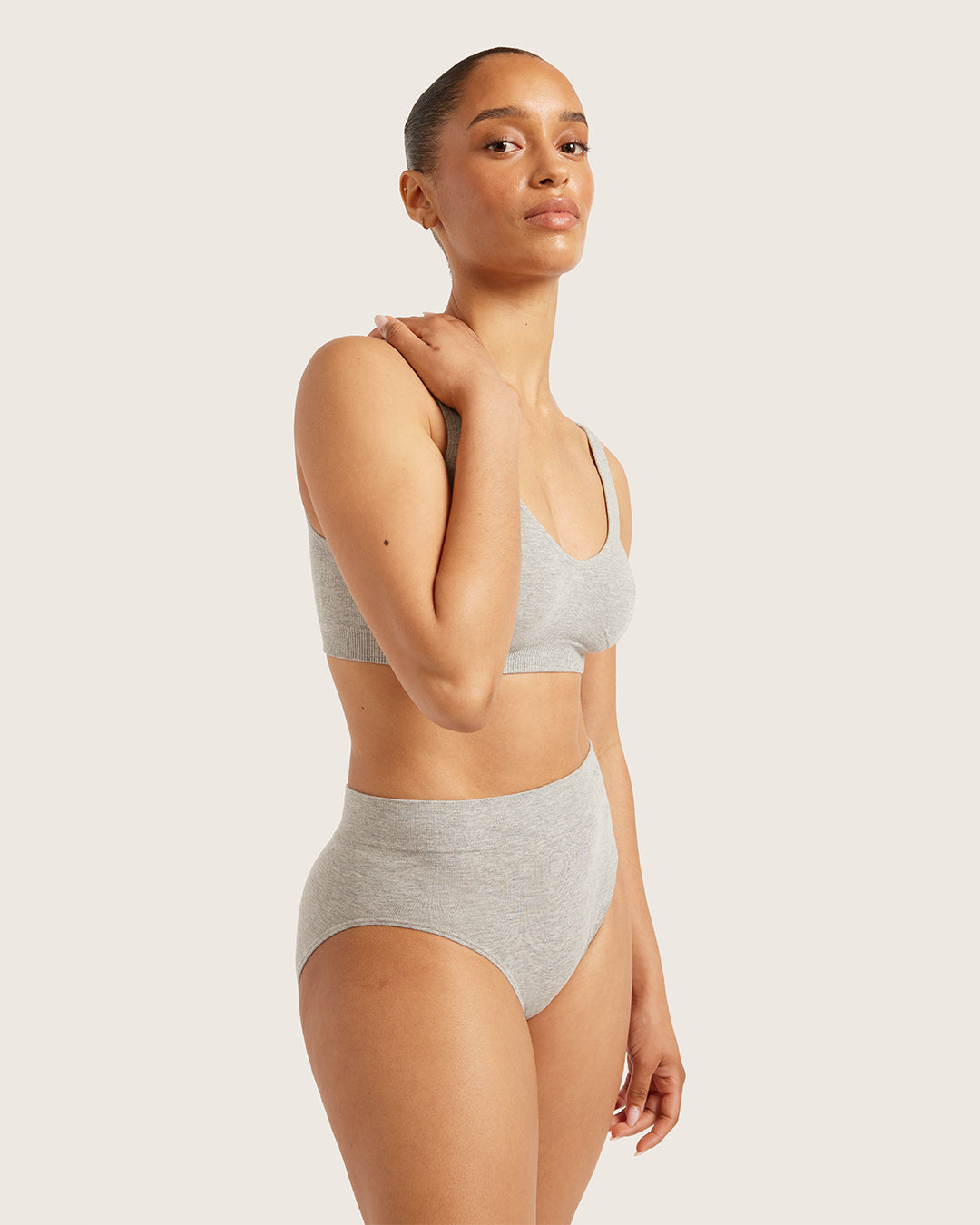 Full Briefs - Light Grey Marl