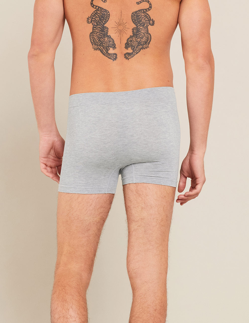 Men's Seamfree Boxer Briefs - Light Grey Marl