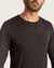Men's Long Sleeve Crew Neck T-Shirt - Black