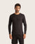 Men's Long Sleeve Crew Neck T-Shirt - Black