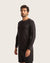 Men's Long Sleeve Crew Neck T-Shirt - Black