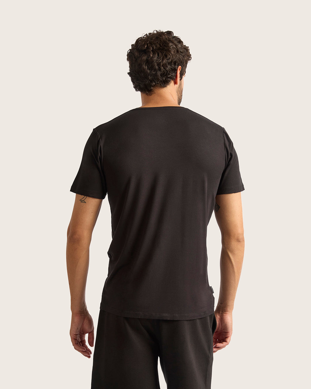 Men's V-Neck T-Shirt - Black