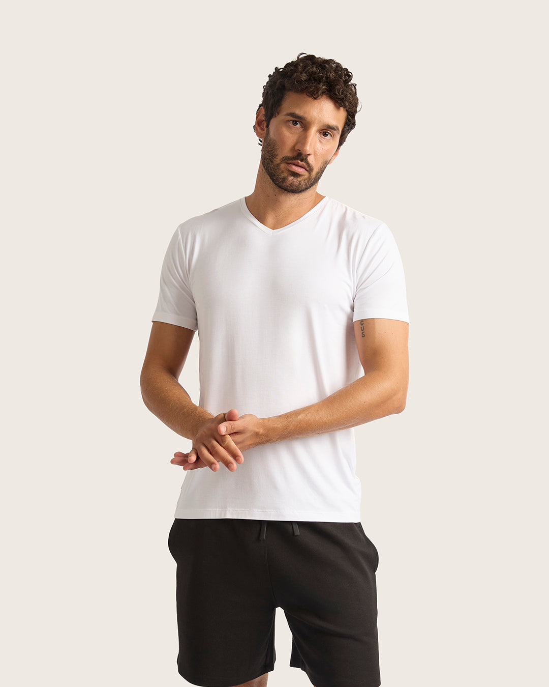 Men's V-Neck T-Shirt - White