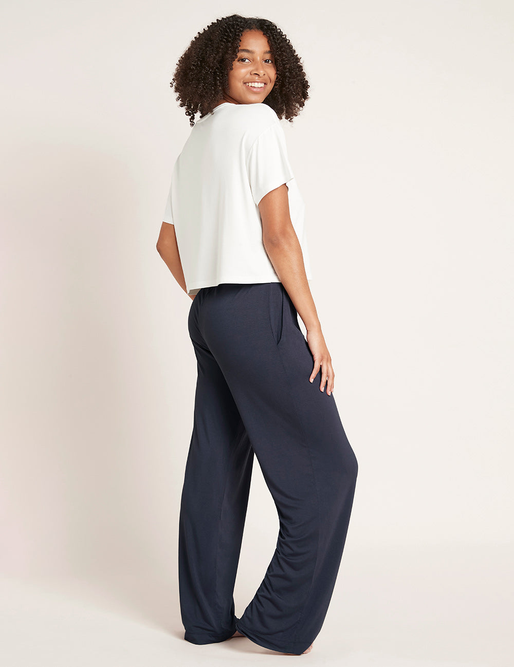 Women's Downtime Wide Leg Lounge Pant Storm Bamboo Loungewear