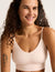 LYOLYTE Ribbed Low Back Bralette - Powder Pink