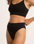 LYOLYTE Ribbed High Leg Brief - Black