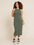 Racerback Dress - Moss