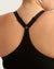 Full Bust Wireless Racerback Bra - Black