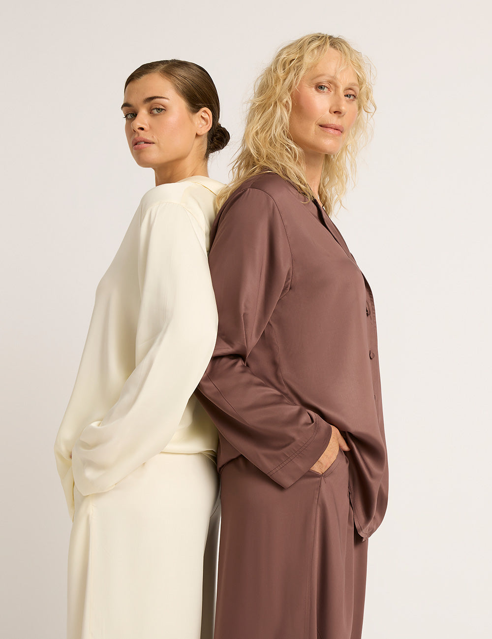 Vegan Silk Wide Leg Pant - Garnet