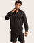 Men's Quarter Zip Sweater - Black