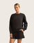 Bamboo CloudKnit Women's Crew Neck Sweater - Black