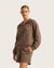 Bamboo CloudKnit Women's Quarter Zip Sweater - Oyster