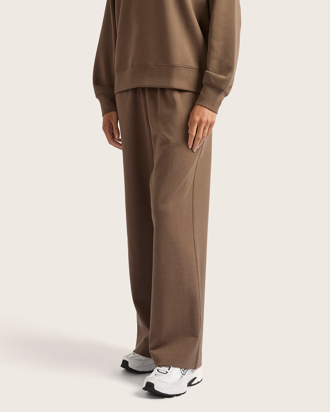 Bamboo CloudKnit Women's Straight Leg Sweat Pants - Oyster