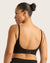 Wireless Low Back Bra - Black