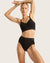 Wireless Low Back Bra - Black