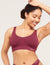 Seamfree Padded Crop Bra - Plum