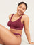Seamfree Padded Crop Bra - Plum