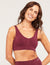 Seamfree Padded Crop Bra - Plum