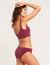 Seamfree Padded Crop Bra - Plum