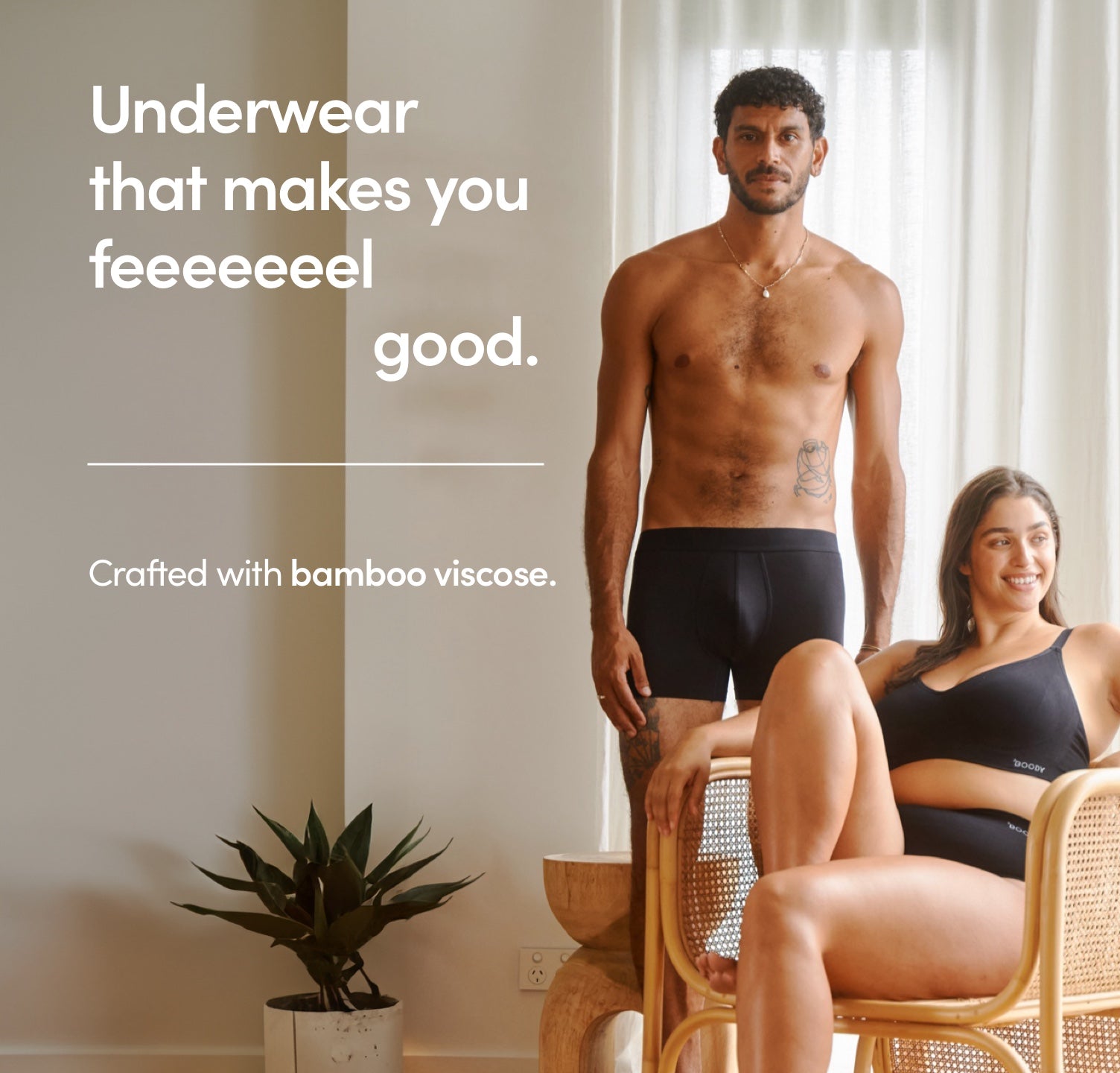Underwear that make you feeeel good. Shop Boody
