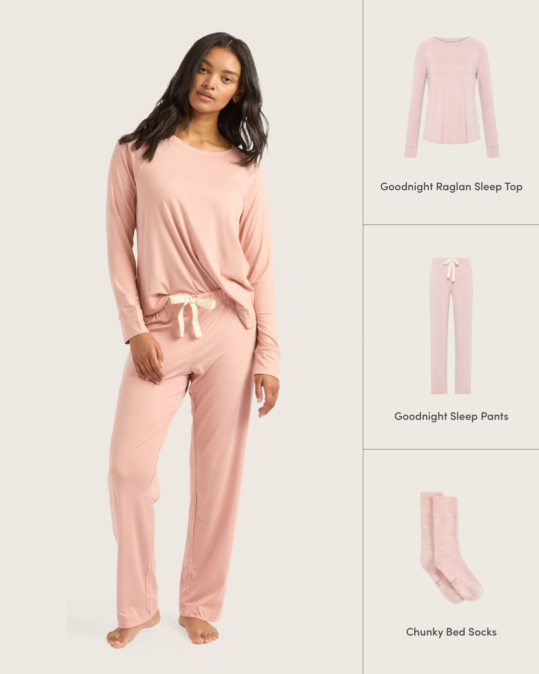 Mother's Day Cosy Sleep Set - Dusty Pink