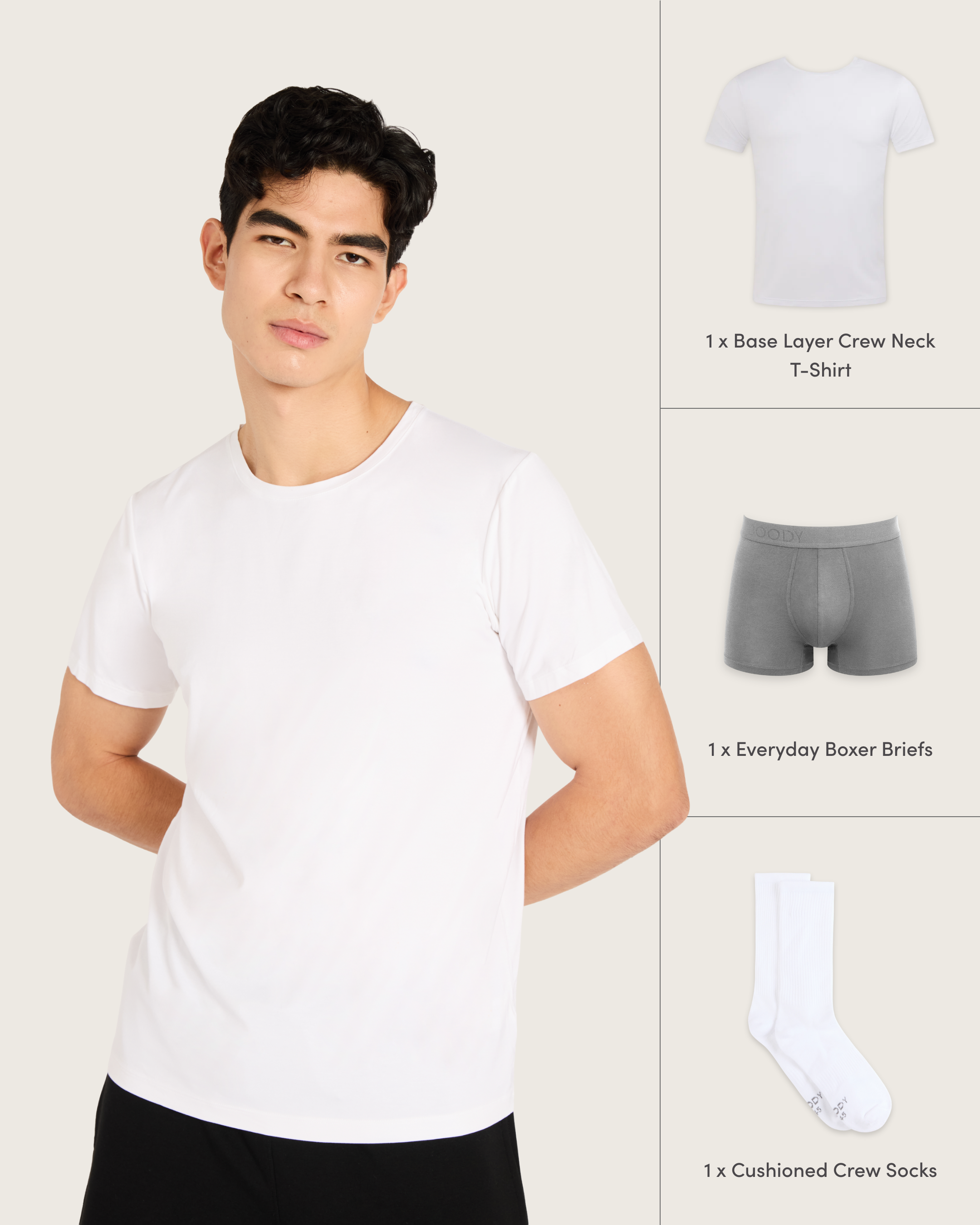 Dad's Everyday Essentials Pack - White/Ash