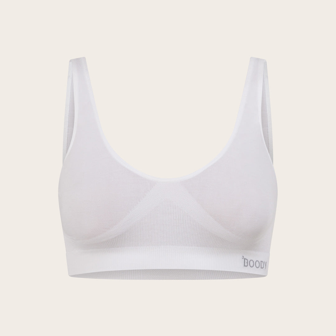 Seamfree Crop Bra - White