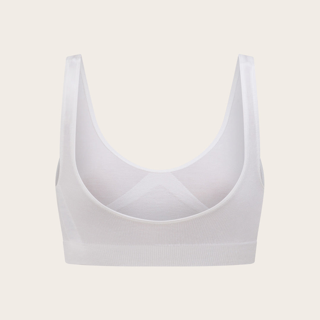 Seamfree Crop Bra - White